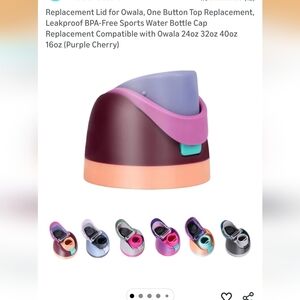 Replacement Lid For Owala,  One Button Top Replacement Leakproof BPA  Free